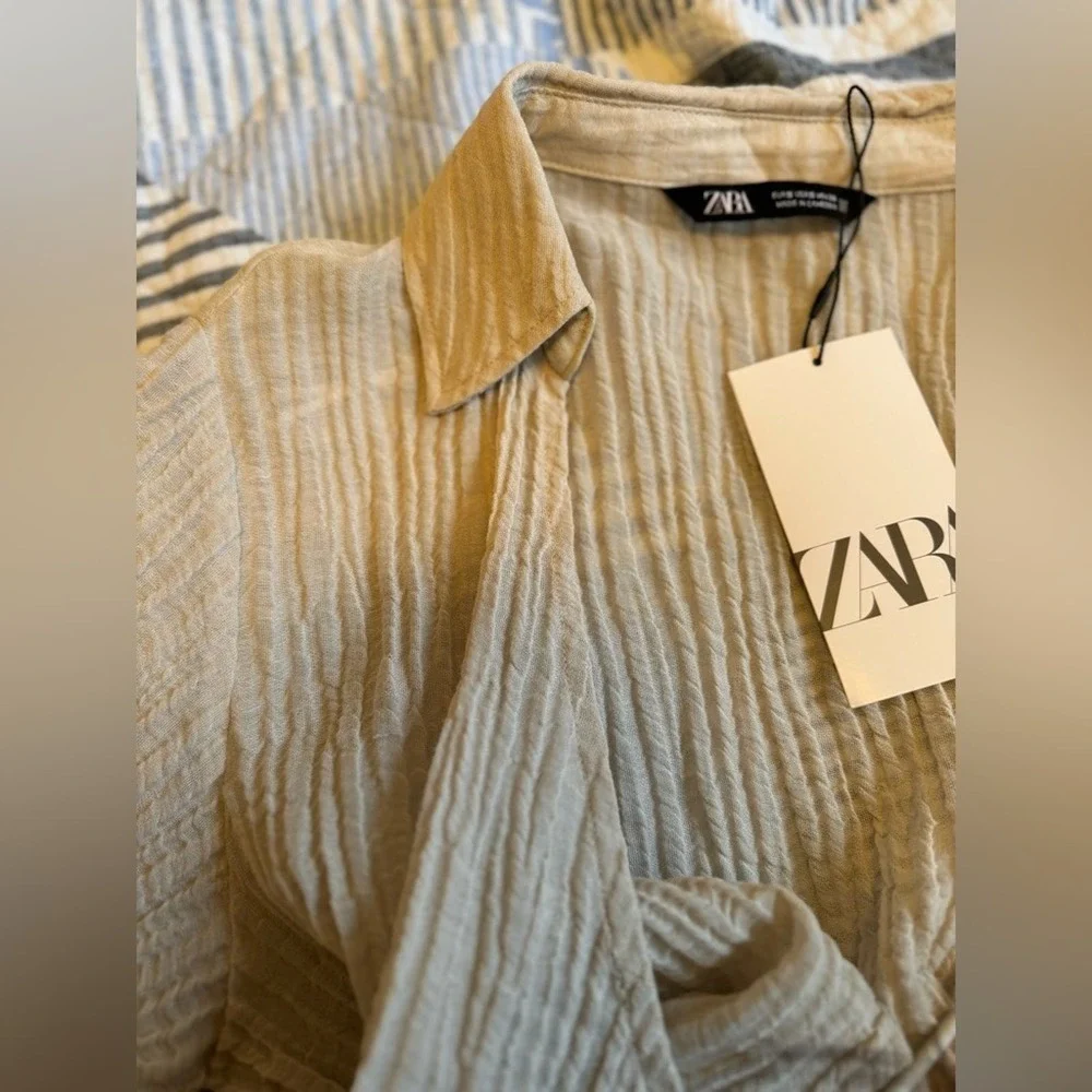 ZARA CROPPED WRAP TOP. Size S. BRAND NEW WITH TAG - Picture 8 of 10